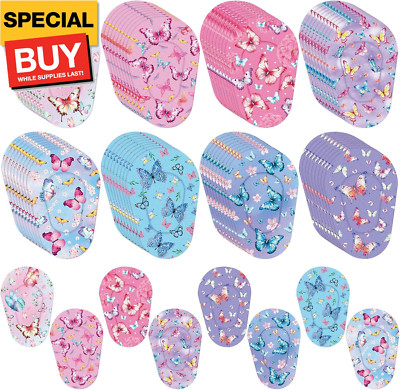 80 Pcs Adhesive Eye Patches for Kids Girls Boys Butterfly Breathable Eye Patch B