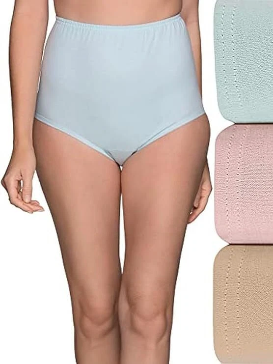 5 Pc Vanity Fair Cotton Brief 15320 Solid Mix Colors Sz- 6~7~8~9~10 $5 EACH - Image 3 of 4