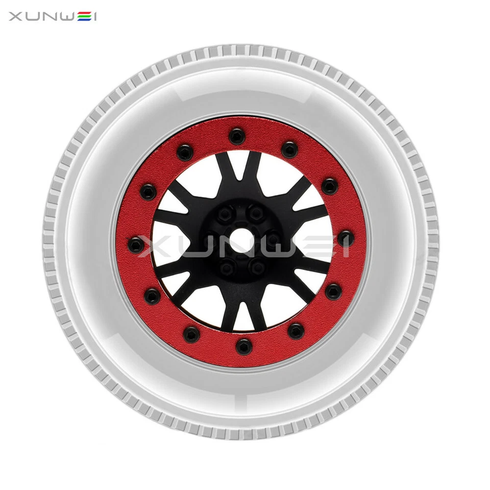4pcs 1.9" Beadlock Wheel Rim for 1/10th RC SCX10 TRX-4 D90 CC01 D110 TF2 Tamiya - Image 3 of 4