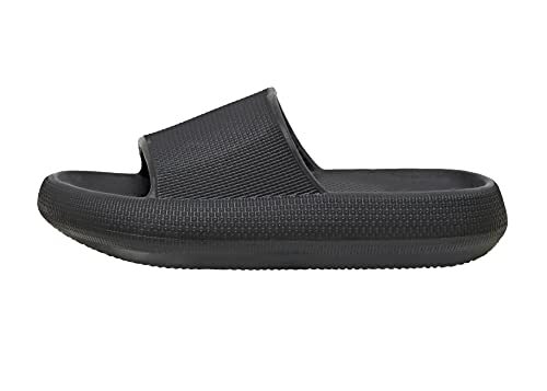 Cushionaire Feather Recovery Women's Slide Sandals Black Size 7 for sale online | eBay