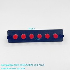 LGX Fiber Optical Panel 6 FC UPC Single Mode Adapter Compatible COMMSCOPE LGX