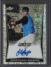 2018 Leaf Metal Flash JONATHAN LOAISIGA Silver Prismatic Auto RC Yankees
