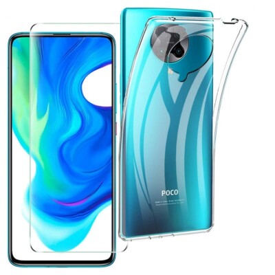 For XIAOMI POCO F2 PRO TEMPERED GLASS SCREEN PROTECTOR CLEAR SILICONE TPU  CASE UK