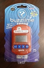 Buzztime Sports Trivia Challenge Handheld Game Cadaco LCD Wireless Orange New!