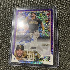 2023 Topps Chrome Luis Liberato ROOKIE On Card Auto #RA-LL Purple Speckle /299