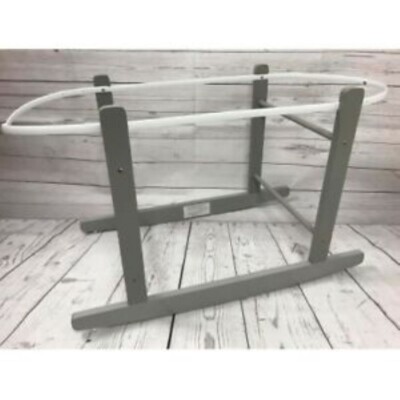 Cuddles Collection Rocking Stands Moses Basket Grey UK
