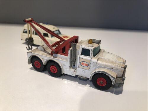 Vintage Lesney Kingsize K-6 Mercedes Benz "BINZ" Ambulance & Esso K-2 Scammell - Picture 4 of 8