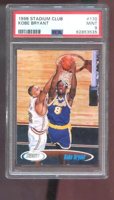 1998-99 Topps Stadium Club #170 Kobe Bryant PSA 9 Graded