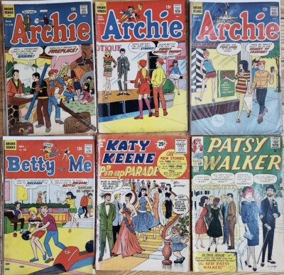 Group of 6 Archie, Katy Keen #2, Parsy Walker 107, Betty & Me - All decent