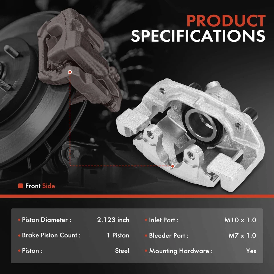 Pinza de freno delantera derecha y derecha 2 piezas con soporte para BMW E46/E90 320i 325i 328i Z3 Z4 Foto 2 de 4
