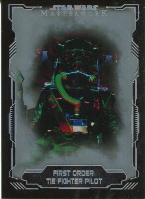 Star Wars Masterwork 2016 SP silberne Basiskarte #73 Krawatte erster Ordnung Kämpfer Pilot