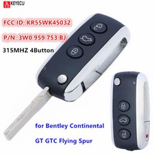 Smart Remote Key Fob 4 Button 315 Mhz For Bentley Continental Gt Gtc Flying Spur Smart Remote Key Fob 4 Button 315 Mhz For Bentley Continental Gt Gtc Flying Spur