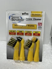 As Seen on TV Sonic Scrubber Pro Detailer Power Cleaner Interchangeable Brushes