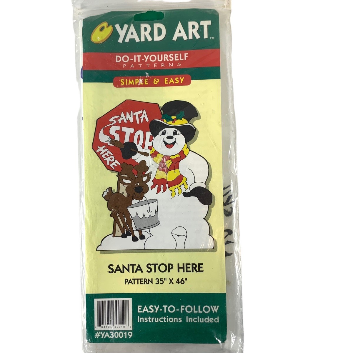 Kit Motif Noël Yard Art - Mrs. Chip Snowman 24x46 - Bonhomme De Neige En Bois