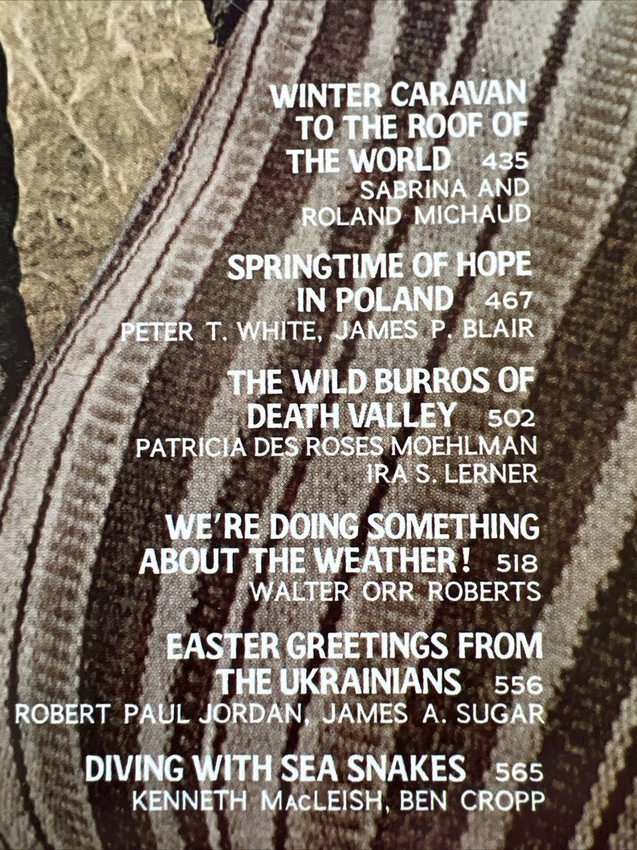 National Geographic Magazine Nat Geo April 1972 Poland Death