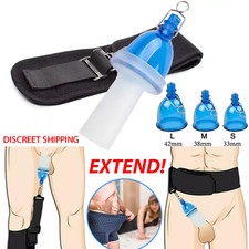 Super Vacuum Cup Handle Male Penis Extender Stretcher Pump Hanger Enlargement