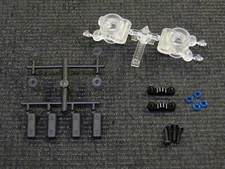 NEW ASSOCIATED B6.4CC COLLECTORS CLEAR EDITION Hub Carriers Rear Set B6.3 AB17CC