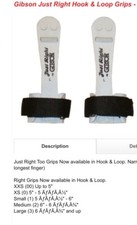Gibson Just Right Uneven Bar Grips size small