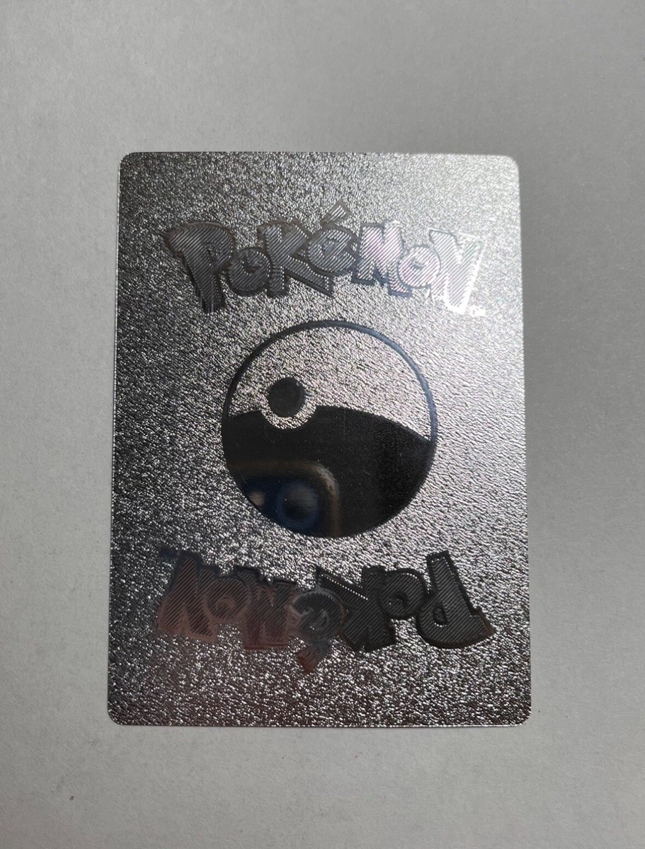 Pikachu Mega Lucario Tag Cosplay Silver Foil Fan Art Display Card