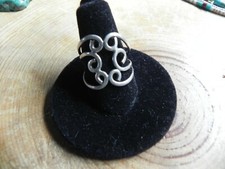 Filigree Swirl design Sterling Silver Ring size 8 Taxco Mexico