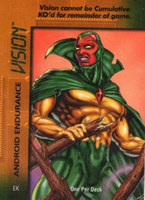 1995 The Avengers: VISION - OVERPOWER (Marvel) [EXCELLENT] ANDROID ENDURANCE