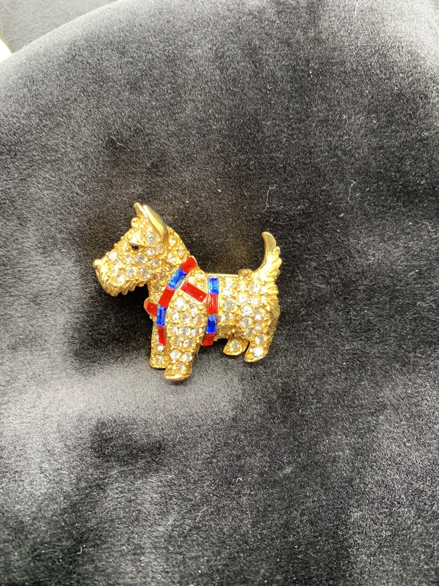 Scottie dog brooch clearance