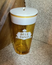 Beer fund money box gift. Once filled empty the Glass And use It Again