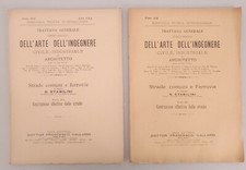 TRATTATO INGEGNERE VALLARDI Stabilini - Costruzione strade  2 fascicoli