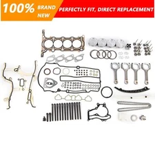 Engine Pistons Overhaul Rebuild Kit Con Rods For 2011-2016 Chevy Cruze Buick 1.4