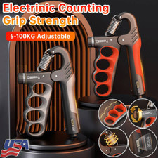 Hand Grip Strength Power Trainer Gripper Strengthener Adjustable Gym Exerciser -