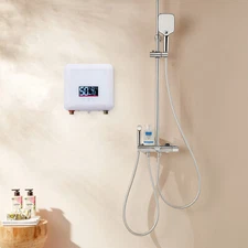Electric Tankless Hot Water Heater 5500W Instant Water Boiler On Demand Shower