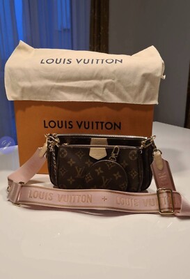 Louis Vuitton Tasche Multi Pochette Rosa Gurt Nur einmal Benutzt