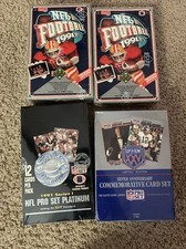 4x Sealed 1991 Upper Deck & Pro Set NFL Collector cards. Rookies & Full sets