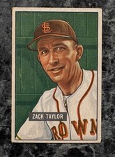 1951 Bowman #315 Zack Taylor Mg St Louis Browns