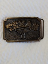 Vintage 1975 Koleaco TEXAS Longhorn Limited Edition Belt Buckle Brass