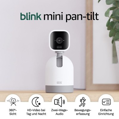Blink Mini Pan-Tilt Überwachungskamera - Weiß