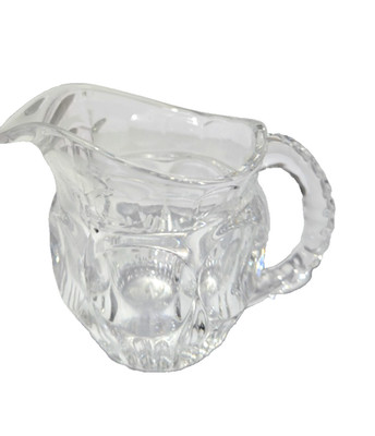 Colony Crystal Celeste Pattern Clear Glass Mid Century 3 1/8'' Mini Creamer 1950-