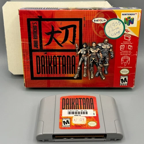 John Romero's Daikatana Nintendo 64 N64 Game & Box Only Authentic Kemco