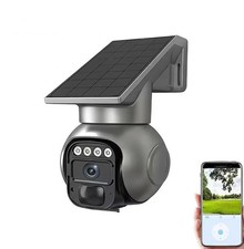 Solar Wifi Security Camera 4MP Wireless Outdoor WiFi 2-Way Audio Night Vision