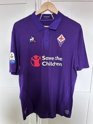 Fiorentina Official Shirt 2018-9 XL + Ärmelaufnäher + alle Sponsoren