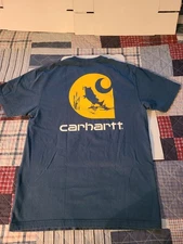Carhartt mens fishing logo t-shirt-Size Small-Original fit-Preowned