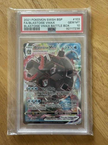 Pokémon Blastoise VMAX SWSH103: Sword & Shield Promo Cards Holo PSA 10