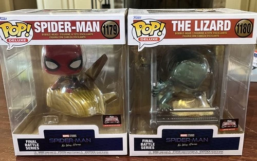 Funko Pop! Deluxe: #1179 #1180 Spider-Man and The Lizard  No Way Home Exclusive
