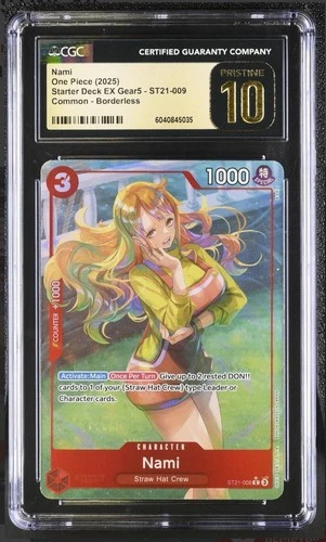 NAMI | ST21-009 C ALT ART | 2025 One Piece Starter Deck - CGC PRISTINE 10