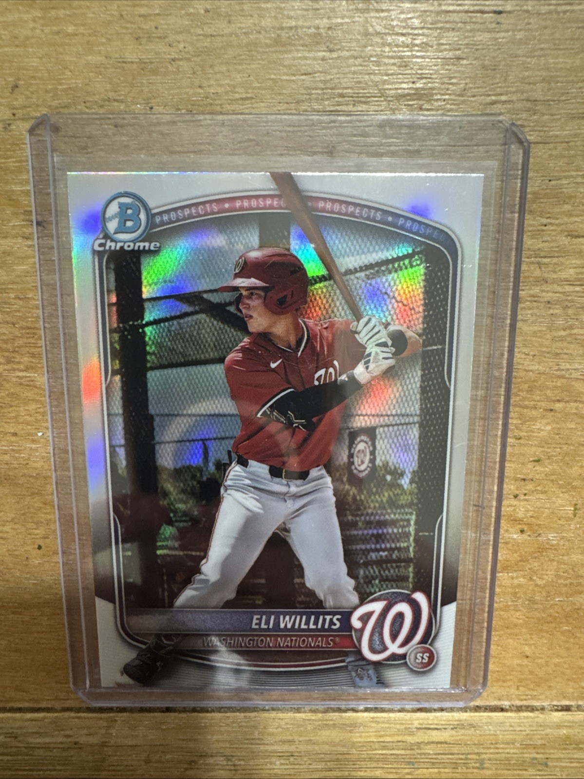 2025 Bowman Draft Chrome ELI WILLITS SSP IMAGE VARIATION REFRACTOR BDC-1 #1 Pick