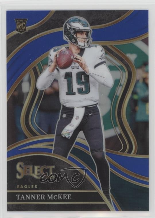 2023 Panini Select Club Level Blue Prizm 93/99 Tanner McKee #218 Rookie RC 0m89