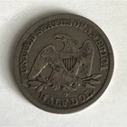 1845 Seated Liberty Half Dollar Silver New Orleans Mint 50C US Coin
