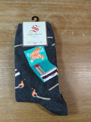Socksmith ''Burned Out'' Matches Crew Socks Women's One Size
