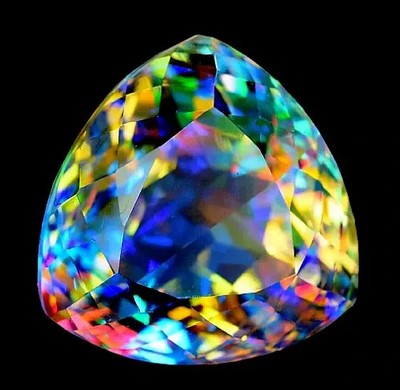 Multi-Mystischer Topas 81,75 ct Billionen Facettenschliff loser Edelstein @Pr...
