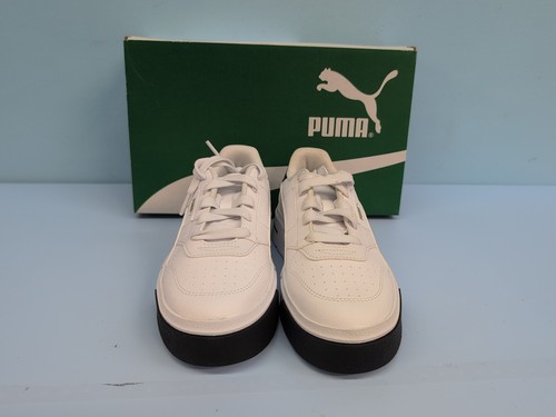 Puma Cali Court Cuero Tenis Niños Zapatos EE. UU. 3C Puma Blanco Puma Negro - Imagen 3 de 14
